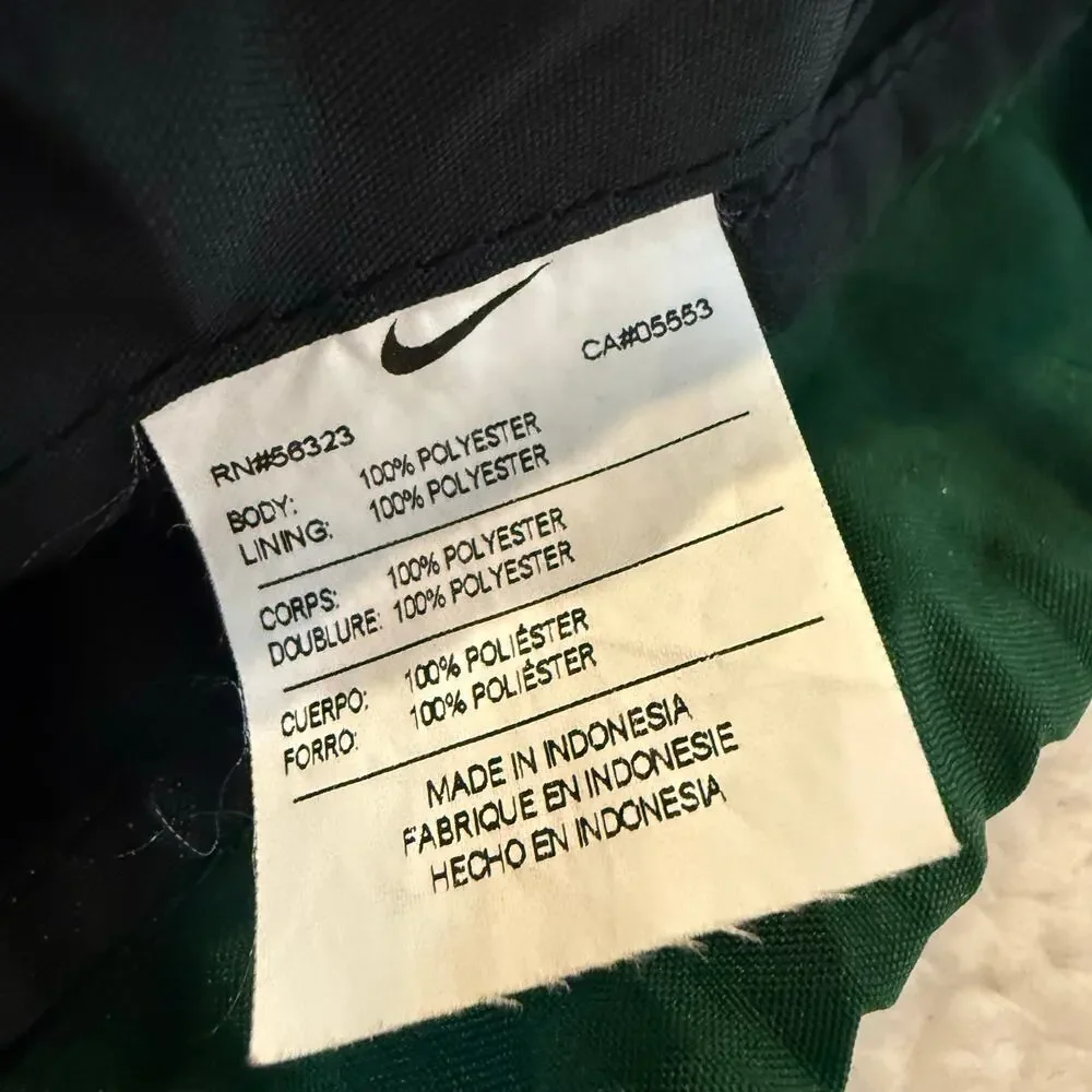 Nike Training Gym Sack Green Black Drawstring Backpack Bag